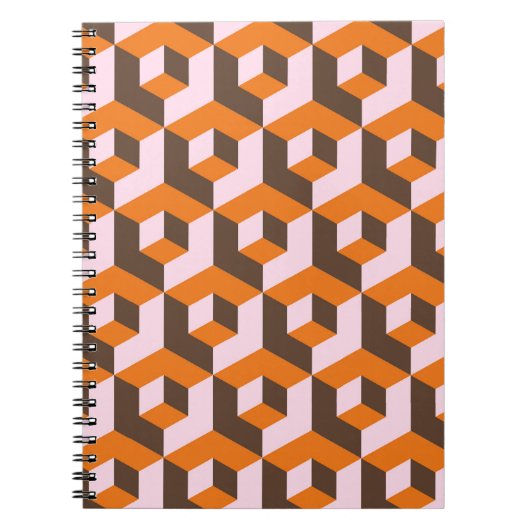 Abstraktes geometrisches nahtloses Design. Notizblock (Vorderseite)