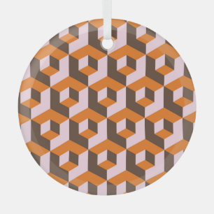 Abstraktes geometrisches nahtloses Design. Ornament Aus Glas