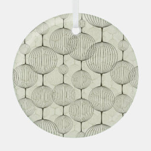 Abstraktes geometrisches, nahtloses Hintergrundmus Ornament Aus Glas