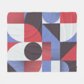 Abstraktes geometrisches, nahtloses Muster Fleecedecke (Vorderseite (Horizontal))