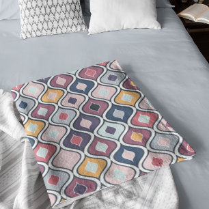 Abstraktes geometrisches Nahtloses Muster Fleecedecke