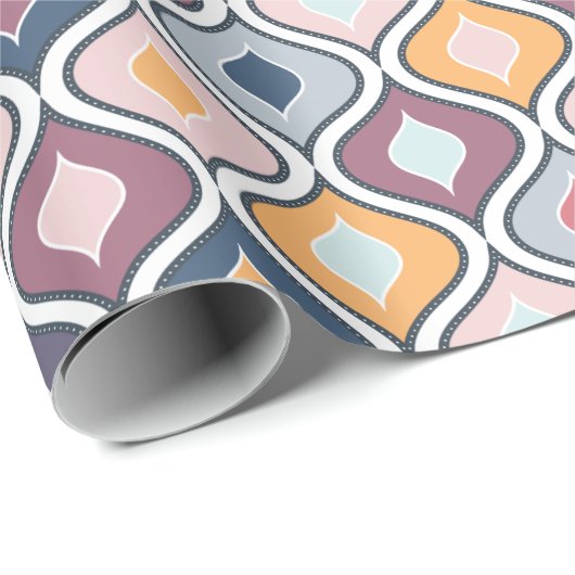 Abstraktes geometrisches Nahtloses Muster Geschenkpapier (Rolleneckpunkt)