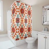 Abstraktes geometrisches nahtloses Muster in Ameri Duschvorhang (Beispiel)