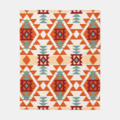 Abstraktes geometrisches nahtloses Muster in Ameri Fleecedecke (Vorderseite)