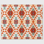 Abstraktes geometrisches nahtloses Muster in Ameri Geschenkpapier (Flach)