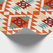 Abstraktes geometrisches nahtloses Muster in Ameri Geschenkpapier (Ecke)