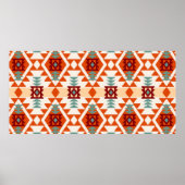 Abstraktes geometrisches nahtloses Muster in Ameri Poster (Vorne)