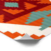 Abstraktes geometrisches nahtloses Muster in Ameri Poster (Ecke)