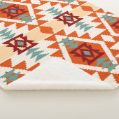 Abstraktes geometrisches nahtloses Muster in Ameri Sherpadecke (3/4)