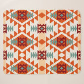 Abstraktes geometrisches nahtloses Muster in Ameri Sherpadecke (Vorderseite (Horizontal))