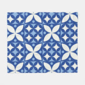 Abstraktes geometrisches nahtloses Muster in Skand Fleecedecke (Vorderseite (Horizontal))