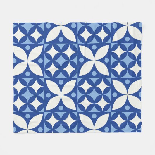 Abstraktes geometrisches nahtloses Muster in Skand Fleecedecke (Vorderseite (Horizontal))