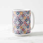 Abstraktes geometrisches Nahtloses Muster Kaffeetasse (VorderseiteRechts)