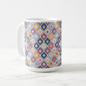 Abstraktes geometrisches Nahtloses Muster Kaffeetasse (Vorderseite Links)