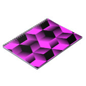 abstraktes geometrisches nahtloses Muster mit Gitt Notizblock (Linke Seite)