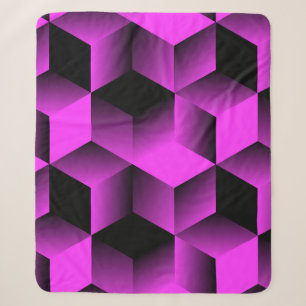 abstraktes geometrisches nahtloses Muster mit Gitt Sherpadecke