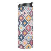 Abstraktes geometrisches Nahtloses Muster Thermosbecher (Nach links gedreht)