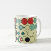 Abstraktes geometrisches, nahtloses Musterdesign. Kaffeetasse (VorderseiteRechts)