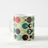 Abstraktes geometrisches, nahtloses Musterdesign. Kaffeetasse (Vorderseite Links)