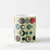 Abstraktes geometrisches, nahtloses Musterdesign. Kaffeetasse (Mittel)