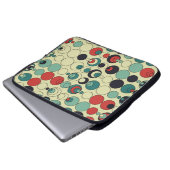 Abstraktes geometrisches, nahtloses Musterdesign. Laptopschutzhülle (Vorne Knopf)