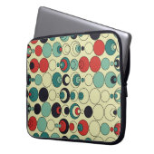 Abstraktes geometrisches, nahtloses Musterdesign. Laptopschutzhülle (Vorderseite Links)