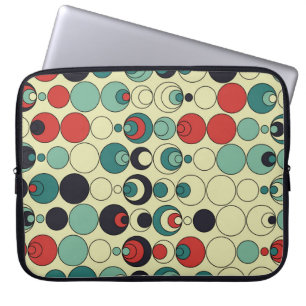 Abstraktes geometrisches, nahtloses Musterdesign. Laptopschutzhülle