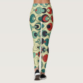 Abstraktes geometrisches, nahtloses Musterdesign. Leggings (Rückseite)