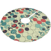 Abstraktes geometrisches, nahtloses Musterdesign. Polyester Weihnachtsbaumdecke (Schrägansicht)