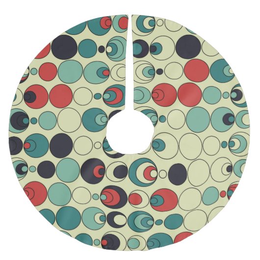Abstraktes geometrisches, nahtloses Musterdesign. Polyester Weihnachtsbaumdecke (Vorderseite)