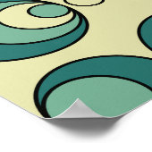 Abstraktes geometrisches, nahtloses Musterdesign. Poster (Ecke)