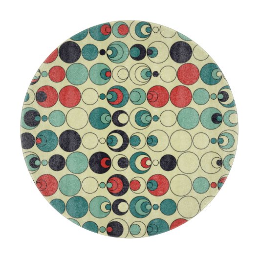 Abstraktes geometrisches, nahtloses Musterdesign. Schneidebrett (Vorderseite)