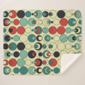 Abstraktes geometrisches, nahtloses Musterdesign. Sherpadecke (Vorderseite (Horizontal))