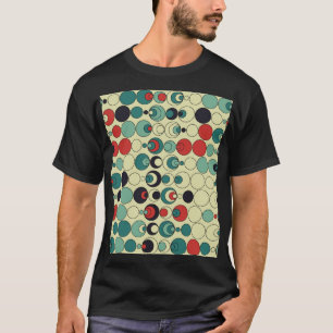 Abstraktes geometrisches, nahtloses Musterdesign. T-Shirt