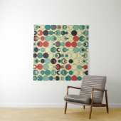 Abstraktes geometrisches, nahtloses Musterdesign. Wandteppich (Beispiel)