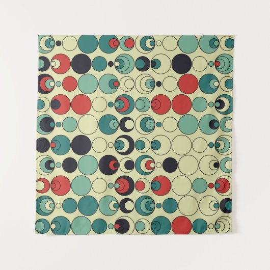 Abstraktes geometrisches, nahtloses Musterdesign. Wandteppich (Vorderseite)