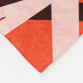 Abstraktes geometrisches Papier: Hochformat Fleecedecke (Ecke)