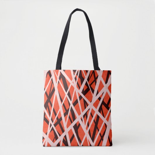 Abstraktes geometrisches Papier: Hochformat Tasche (Vorderseite)