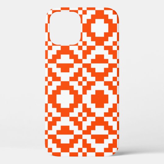 Abstraktes geometrisches, pixeliges Muster. Mos Case-Mate iPhone Hülle (Rückseite)