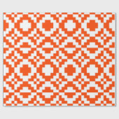Abstraktes geometrisches, pixeliges Muster. Mos Geschenkpapier (Flach)