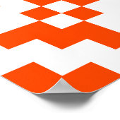 Abstraktes geometrisches, pixeliges Muster. Mos Poster (Ecke)