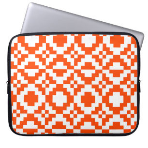 Abstraktes geometrisches pixeliges nahtloses Muste Laptopschutzhülle
