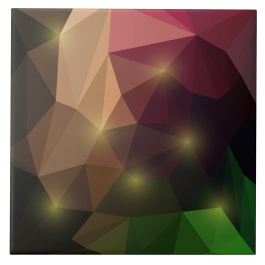 Abstraktes geometrisches Polygon Fliese (Vorderseite)