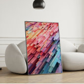 Abstraktes geometrisches Poster