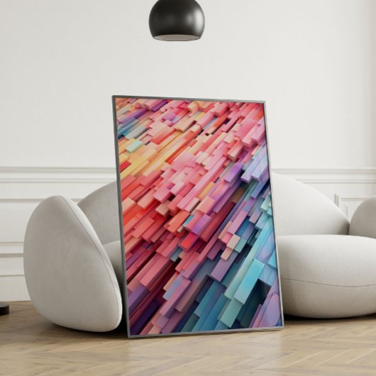 Abstraktes geometrisches Poster