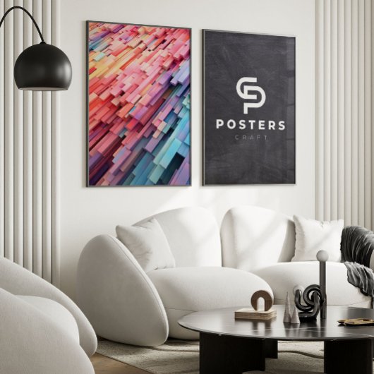 Abstraktes geometrisches Poster