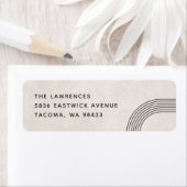 Abstraktes geometrisches Postetikett - Elfenbein (Insitu)