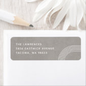 Abstraktes geometrisches Postetikett - Grau (Insitu)