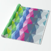Abstraktes geometrisches Regenbogenmuster Geschenkpapier (Ungerollt)
