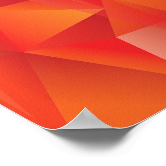 Abstraktes geometrisches Regenbogenposter Poster (Ecke)